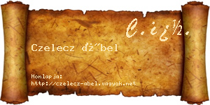 Czelecz Ábel névjegykártya